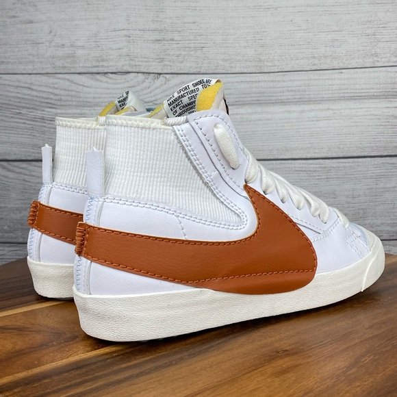 Nike Blazer Mid 77 Jumbo Dark Russet Orange Sneaker DD3111-101 Men’s Shoe Size 9 - Picture 5 of 13